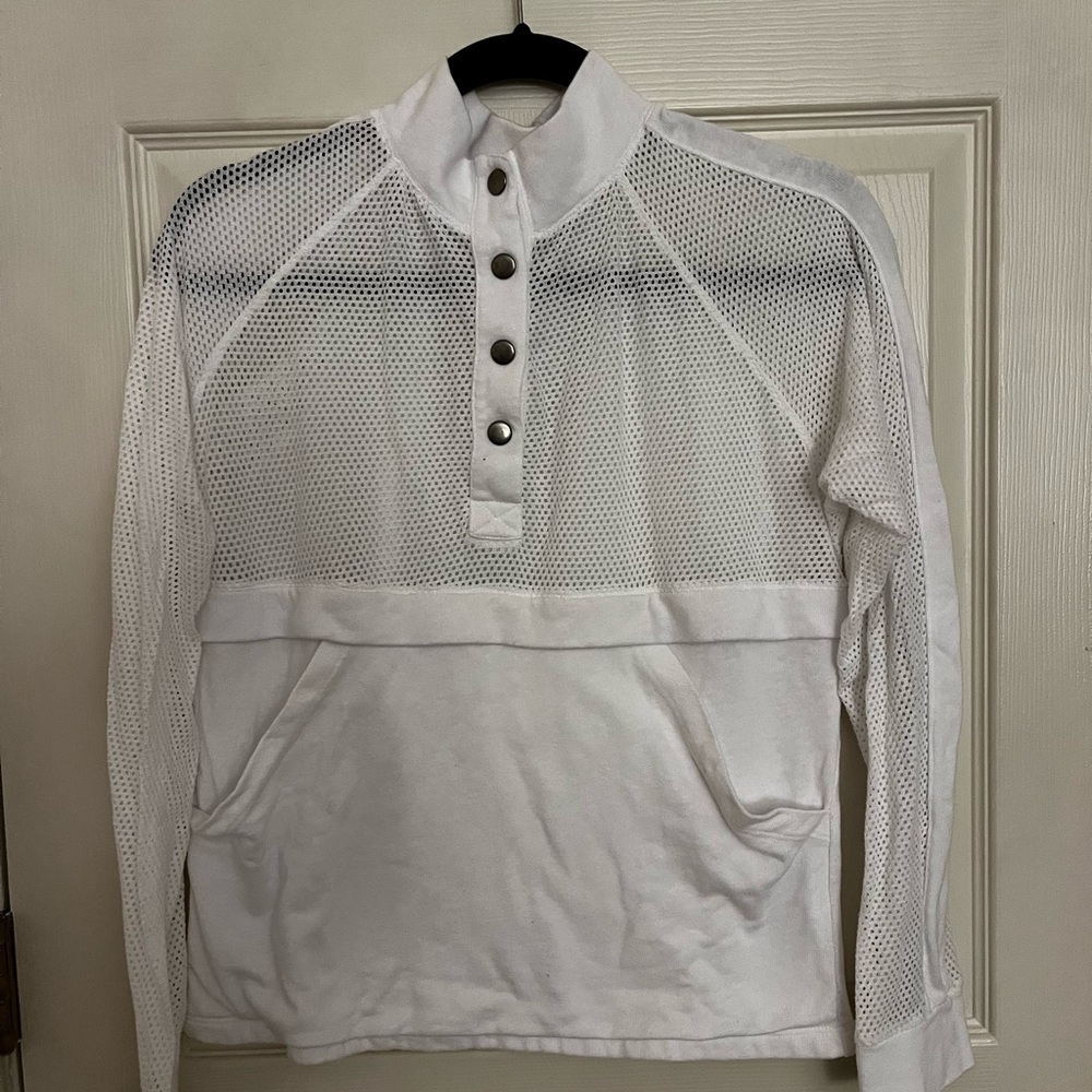 White Mesh Men's Shirt